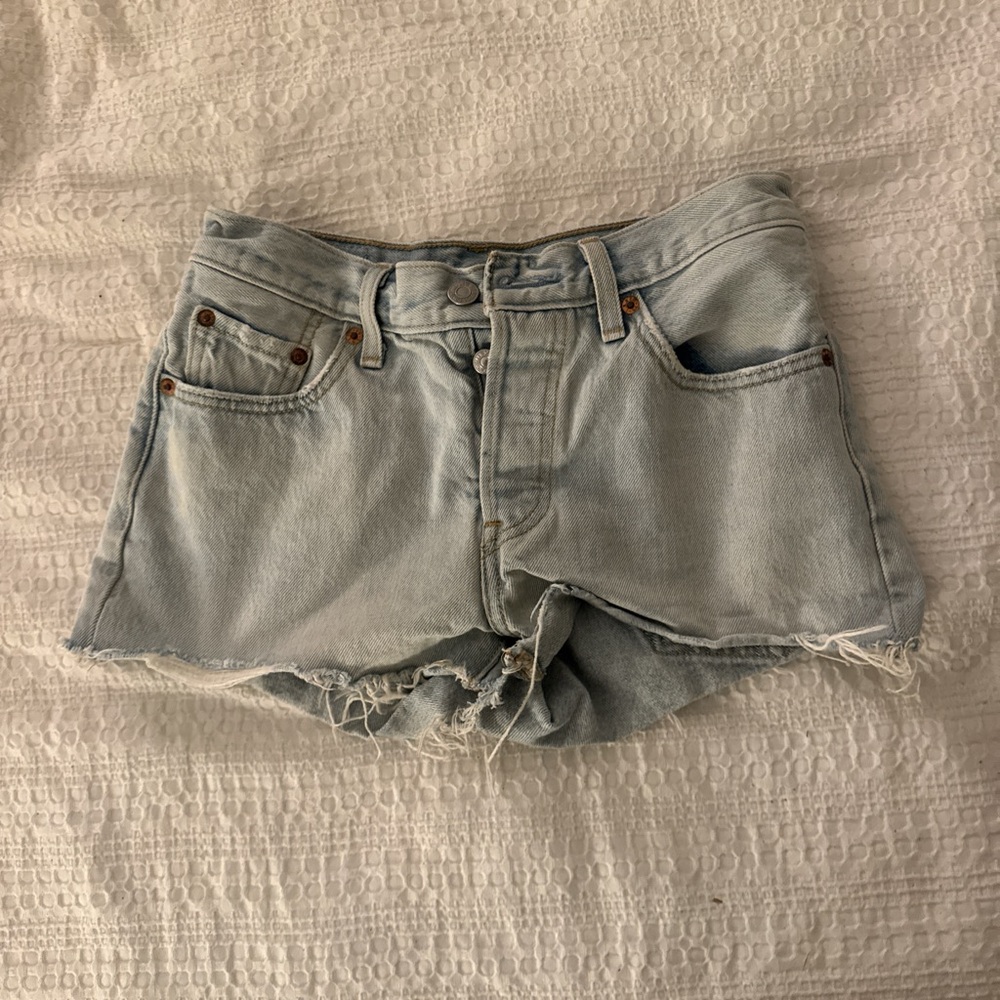 Levi's Light Blue Jean Shorts for Women